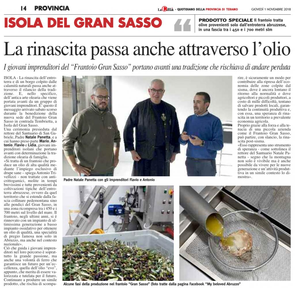 Articolo tratto dal quotidiano "La Città"